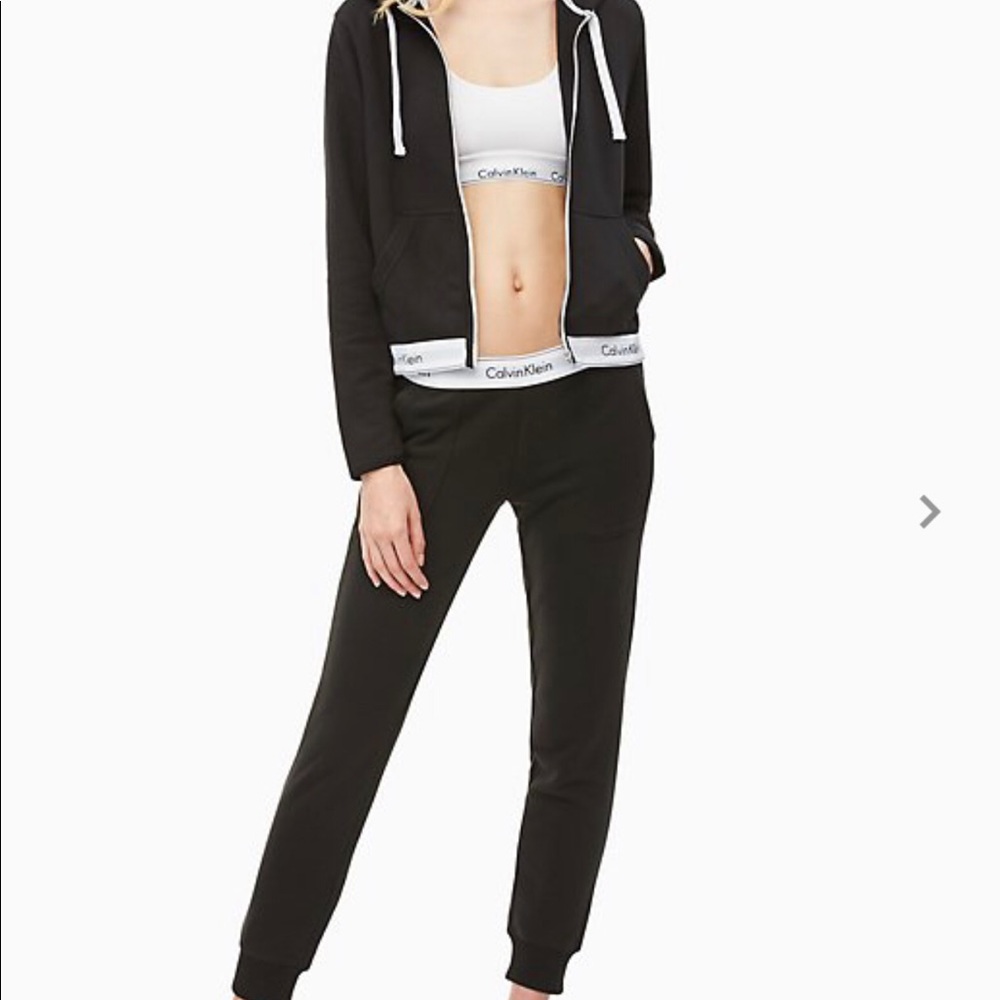 Calvin Klein Modern Cotton Stretch Zip Hoodie